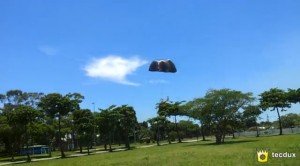 parachute test drone quad copter